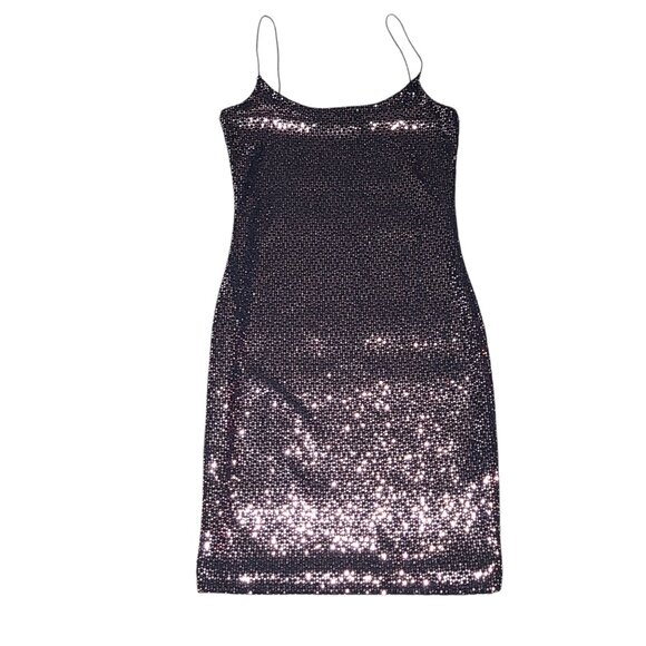 Paper Moon Dresses & Skirts - Paper Moon Bronze Sequin Cocktail Party Bodycon Mini Dress Size Small